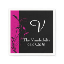 ブラックピンク結婚モノグラム結婚ズ