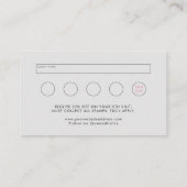 ブラックピンク美しいの美学とフォトロイヤリティ& 名刺 (裏面)