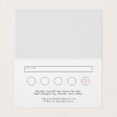 ブラックピンク美しいサロンフォトT&Cロイヤリティと 名刺 (内部フラット)