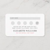 ブラックピンク美しいプロフェッショナルQRコードロイヤリティ 名刺 (裏面)