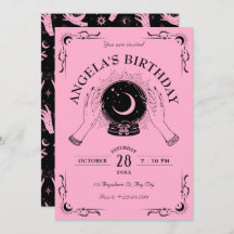 ブラックピンク魔法ムーンクリスタルボール誕生日