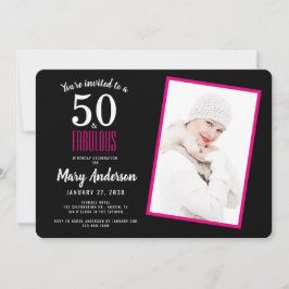 ブラックピンク50と素晴らしい50th誕生日パーティー 招待状