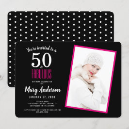 ブラックピンク50と素晴らしい50th誕生日パーティー 招待状