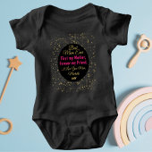 ブラックピンク かわいい 最高のママ エバー モダン マザーズデー ベビーボディスーツ