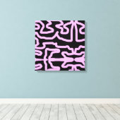 ブラックピンク キャンバスプリント (インサイチュ (ウッドフロア))