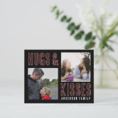 ブラックピンク ハグ＆キス 2 家族写真 バレンタイン シーズンカード (スタンド正面)