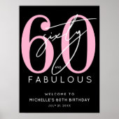 ブラックピンク 60歳の誕生日 おかえりなさい サイン (正面)