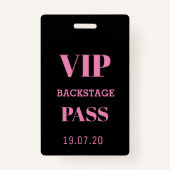 ブラックピンクVIPバックステージオールアクセスパスコンサート バッジ (正面)