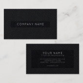 ブラックピンスリシンプルップ型ビジネスカード 名刺 (正面/裏面)