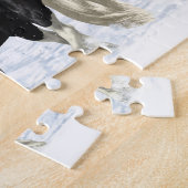 ブラックピントピエボルトジプシーバンナー荷車を引くホース ジグソーパズル (側面)