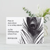 ブラックピーコック誕生日 招待状 (スタンド正面)