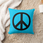 ブラックピースサイン クッション (ブランケット)