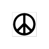 ブラックピースシンボル ラバースタンプ (インプリント)