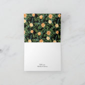 ブラックピーチの結婚式お礼 サンキューカード (内部)