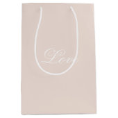 ブラックピーチ赤面ラブエスタイ結婚ズ ミディアムペーパーバッグ (正面)