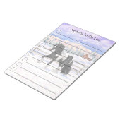 ブラックピートピエバルジプシーヴァンナーウマ荷車を引くーズ ノートパッド (アングル)