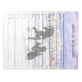 ブラックピートピエバルジプシーヴァンナーウマ荷車を引くーズ ノートパッド (正面)