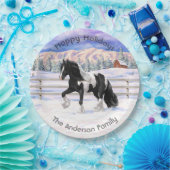 ブラックピートピエバルジプシーヴァンナーウマ荷車を引くーズ ペーパープレート (パーティー)