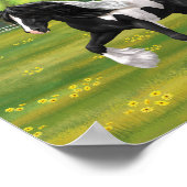 ブラックピートピエバルジプシーヴァンナーウマ荷車を引くーズ ポスター (角)