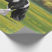 ブラックピートピエバルジプシーヴァンナーウマ荷車を引くーズ ラッピングペーパー (角)