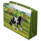 ブラックピートピエバルジプシーヴァンナーウマ荷車を引くーズ ラージペーパーバッグ (裏面アングル)