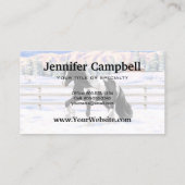 ブラックピートピエバルジプシーヴァンナーウマ荷車を引くーズ 名刺 (裏面)