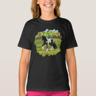 ブラックピートピエバルジプシーヴァンナーウマ荷車を引くーズ Tシャツ