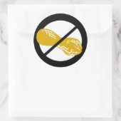 ブラックピーナッツフリーナッツアレルギーキッズ ラウンドシール (バッグ)