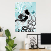 ブラックファイアポスター ポスター (ホームオフィス)