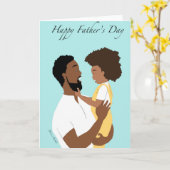 ブラックファザーズデーカード カード (黄色い花)