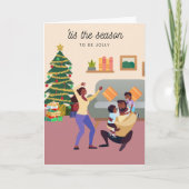 ブラックファミリークリスマスカード006 カード (正面)