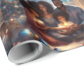 ブラックファミリークリスマス ラッピングペーパー (ロールコーナー)