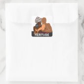 ブラックファミリーブラックラブアフリカ伝統 スクエアシール (バッグ)