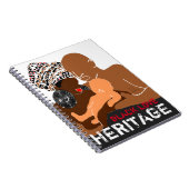 ブラックファミリーブラックラブアフリカ伝統 ノートブック (右側)