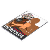 ブラックファミリーブラックラブアフリカ伝統 ノートブック (左側)