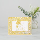 ブラックファミリーブラックラブブラック伝統クワンザ 箔シーズンポストカード (立ち正面)