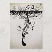 ブラックファンキーカントリー素朴エレガントなウェディングメニュー メニュー (裏面)