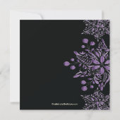 ブラックファンシージュエルスノーフレークズホリデーパーティ 招待状 (裏面)