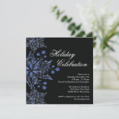 ブラックファンシージュエルスノーフレークズホリデーパーティ 招待状 (スタンド正面)