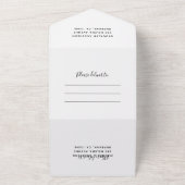 ブラックファンシーノーラブ結婚ズ オールインワン招待状 (外側)