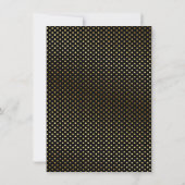 ブラックファンシー金ゴールドプリンスベビーシャワー招待状 招待状 (裏面)