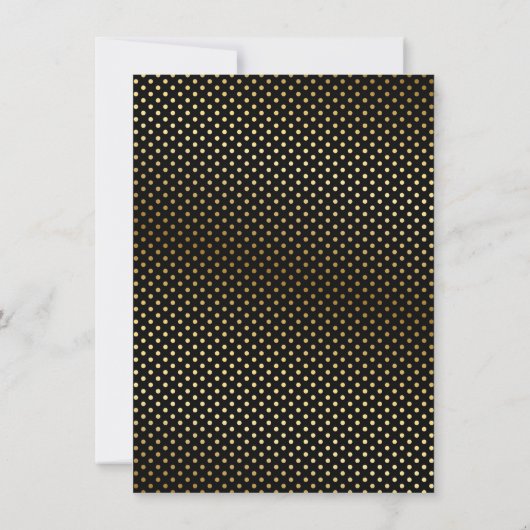 ブラックファンシー金ゴールドプリンスベビーシャワー招待状 招待状 (裏面)