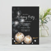 ブラックファンシー《写真》ぼけ味ライツホリデー招待状 招待状 (スタンド正面)