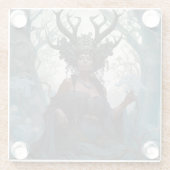 ブラックファンタジーソーセレス魔法ファンタジー ガラスコースター (裏面)