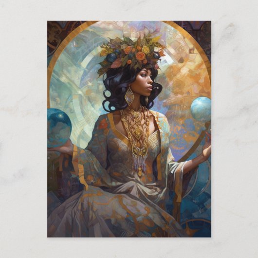 ブラックファンタジーソーセレス魔法ファンタジー ポストカード (正面)