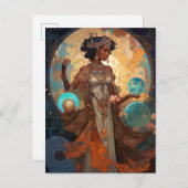 ブラックファンタジーソーセレス魔法ファンタジー ポストカード (正面/裏面)