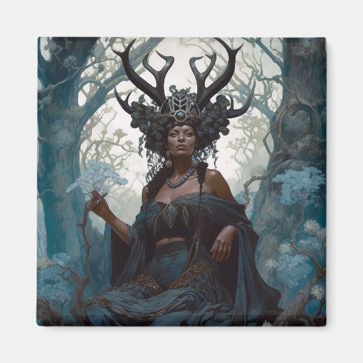 ブラックファンタジーソーセレス魔法ファンタジー マグネット (正面)