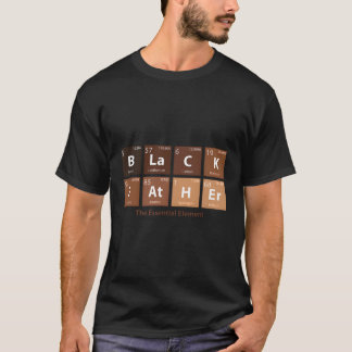 ブラックファーザーエッセンシャルエレットファーザーズデーブラックパパ Tシャツ