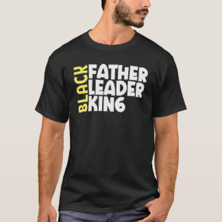 ブラックファーザーキングファーザーズデイパパマター夫D Tシャツ