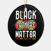 ブラックファーザーズマター男性へパパ履歴月 セラミックオーナメント (左)